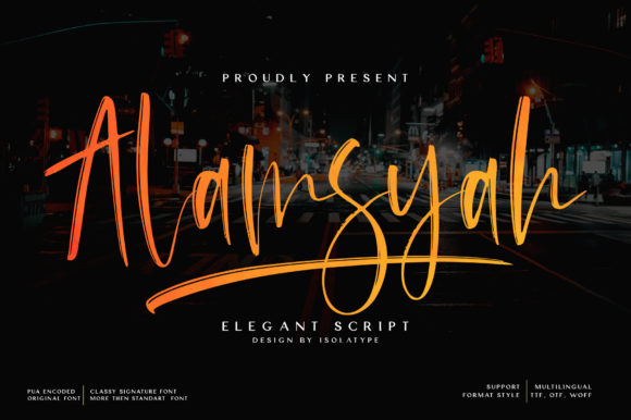 Alamsyah: A Handwritten Font for Modern Branding