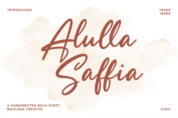 Alulla Saffia: A Delicate Script Font for Web Design