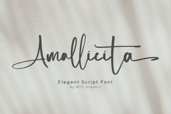 Amallicita: A Handwritten Font for Editorial Elegance