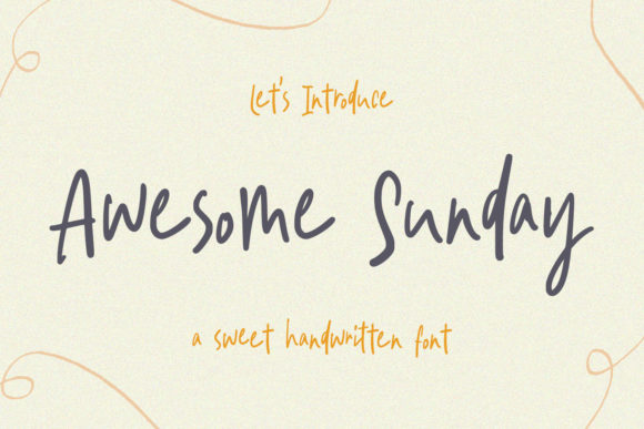 Awesome Sunday: A Delicate Script Font for Branding