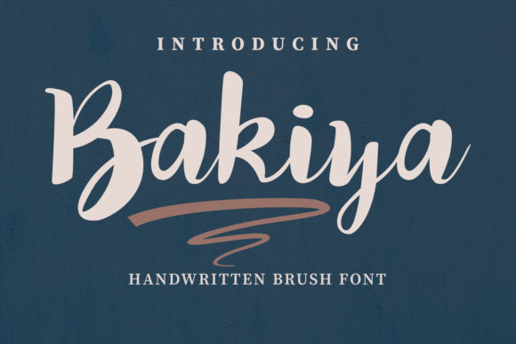 Bakiya: A Handwritten Font for Editorial Charm