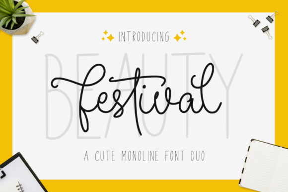 Beauty Festival Font Review for Campaign Design