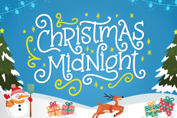 Christmas Midnight Font for Brand Identity