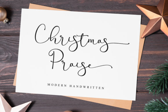 Christmas Praise Font for Small Business Branding