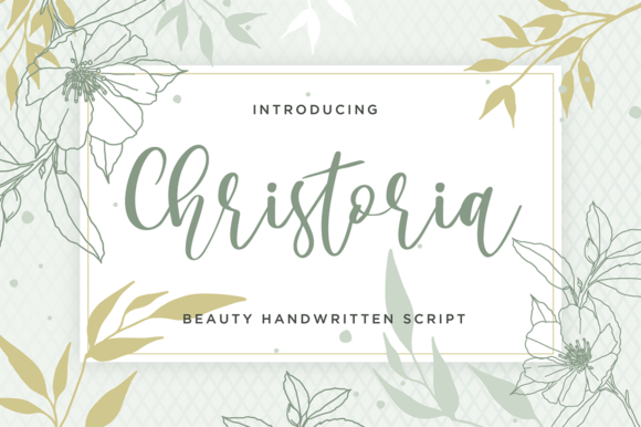 Christoria: A Delicate Script Font for Makers
