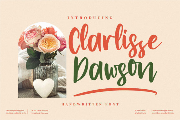 Clarlissa Dawson: A Script Font for Editorial Design