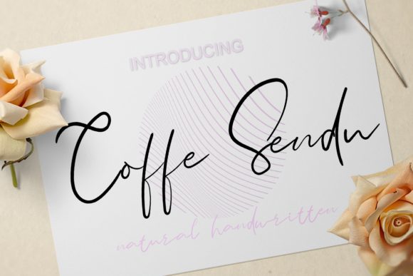 Coffe Sendu: A Delicate Script Typeface for Editors