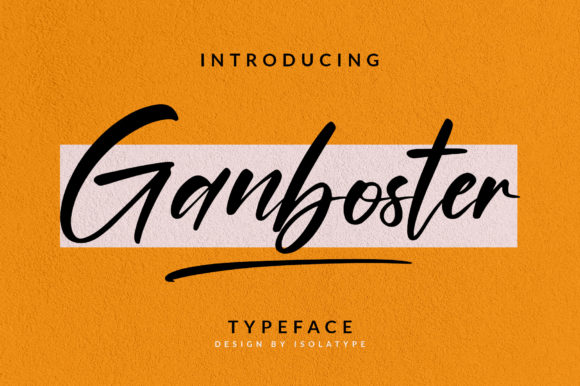 Ganboster: The Handwritten Font That Elevates Brand Identity