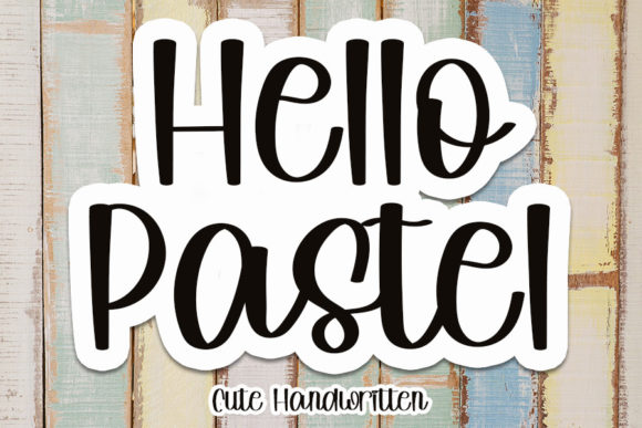 Hello Pastel: A Charming Handwritten Font for Makers