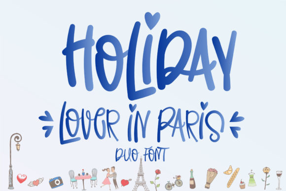 Holiday Lover in Paris Font for Small Business Branding