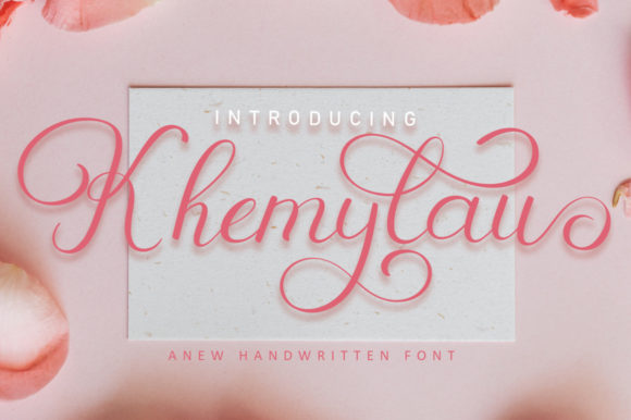 Khemylau: A Romantic Script Font for Makers