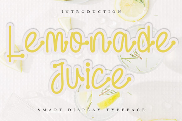 Lemonade Juice: A Handwritten Font for Editorial Design