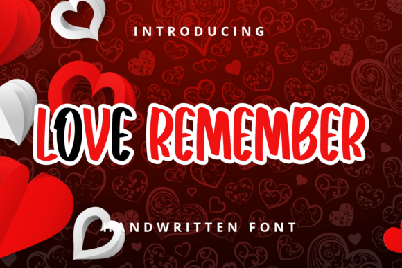 Love Remember: A Handwritten Font for Web Design