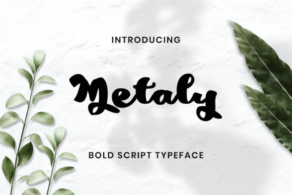 Metaly Script Font for Crafters