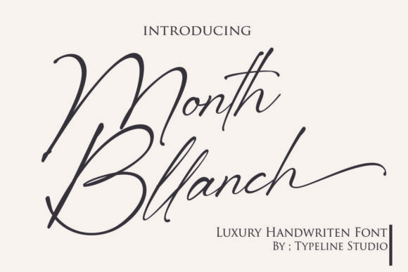 Month Bllach: A Premium Script Font for Editorial Design
