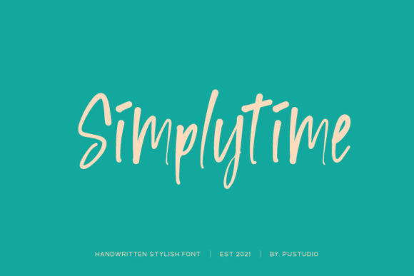 Simplytime: A Relaxed Handwritten Font for Editorial Design