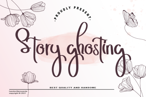 Story Ghosting: A Whimsical Script Font for Web Design