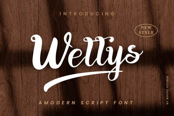 Wellys: A Playful Script Font for Web Design